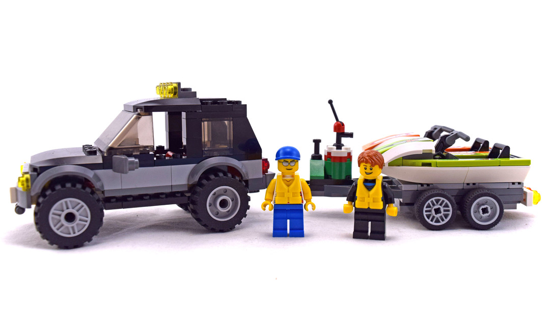 lego city suv with watercraft instructions