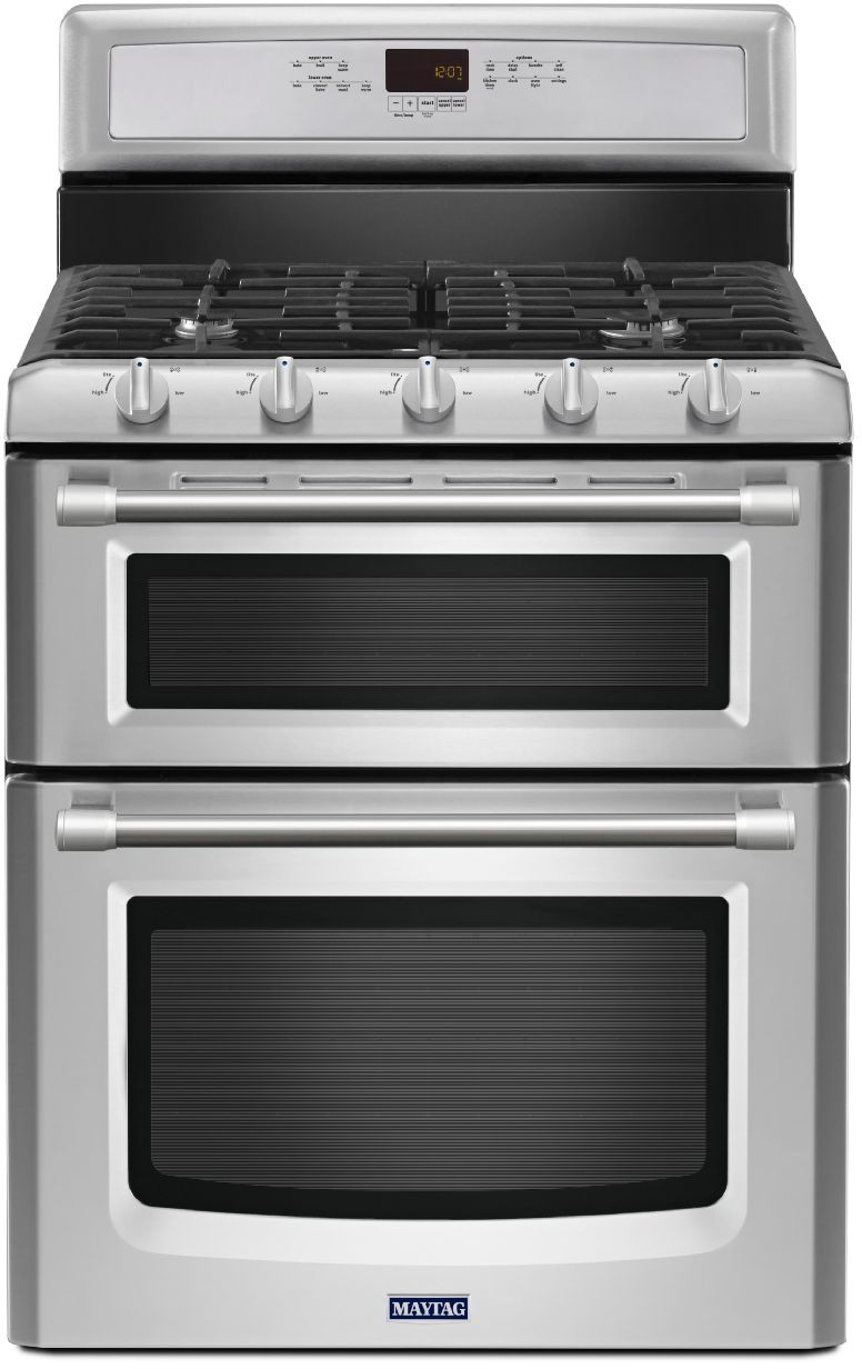 maytag double oven gas range cleaning instructions