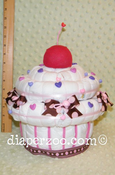 instructions on how to make a nappy cake