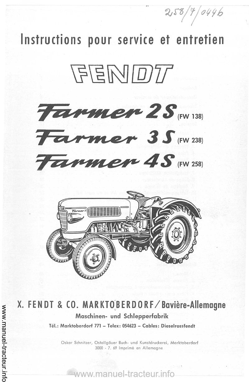 manuel instruction tracteur universal 703 dt