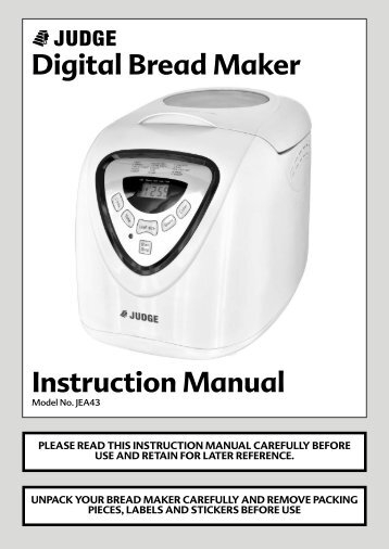 moulinex bread maker instruction manual