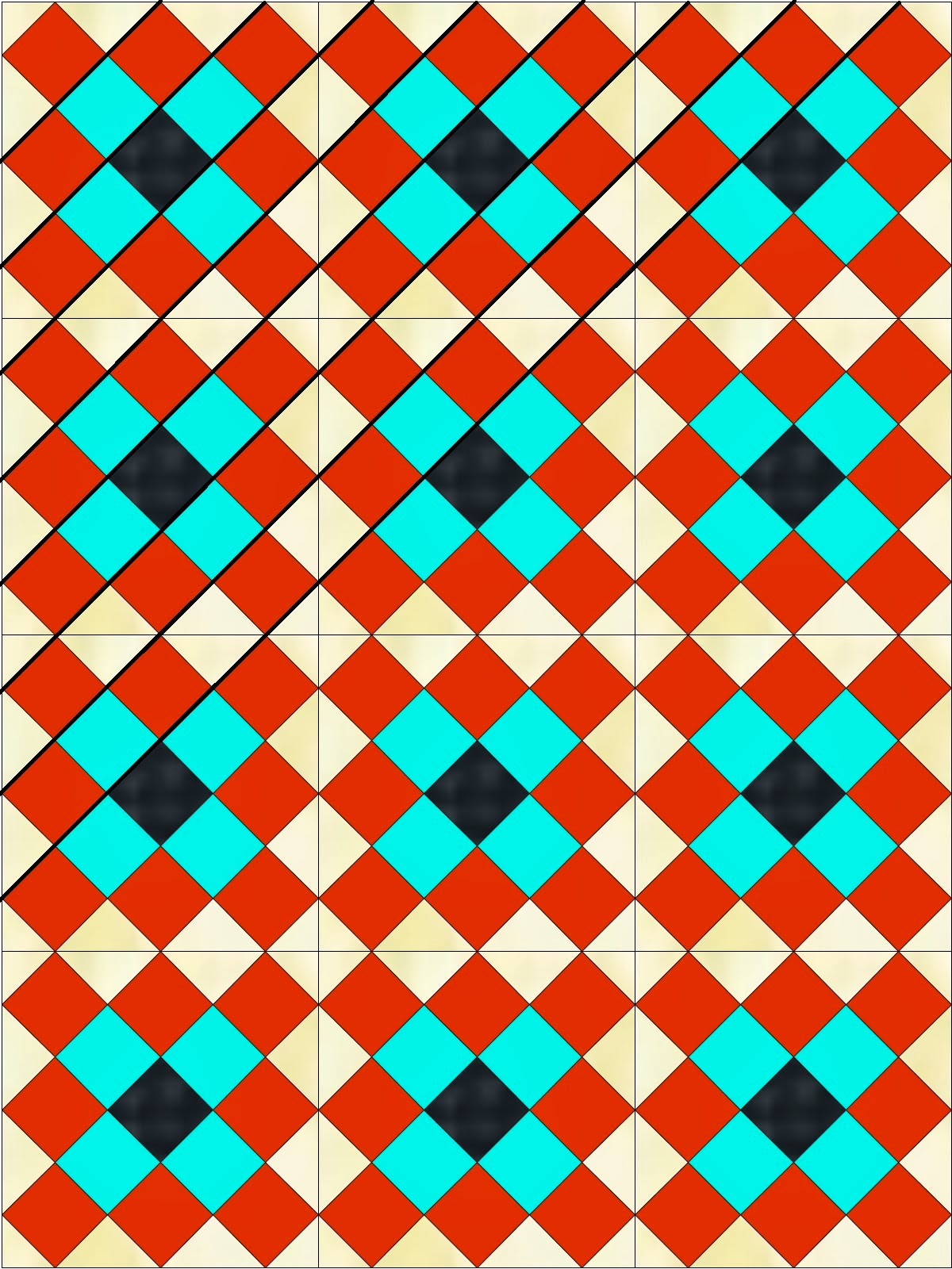 diagonal square quilt instructions