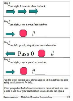open dial padlock instructions