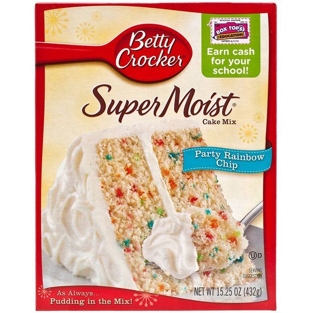 betty crocker supermoist white cake mix instructions