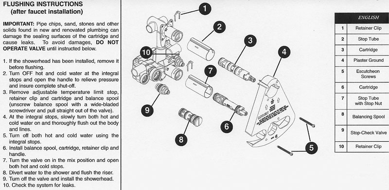 moentrol shower valve instructions