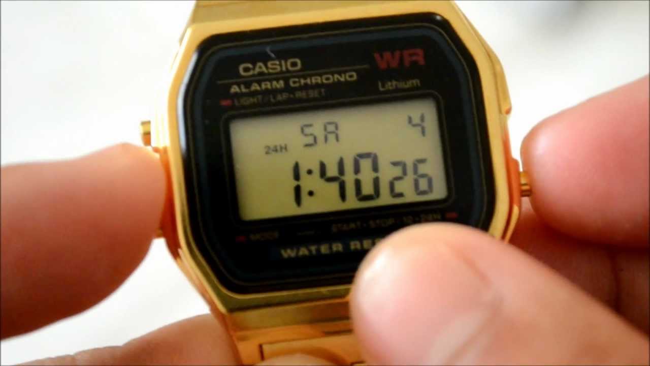 casio a168 watch instructions