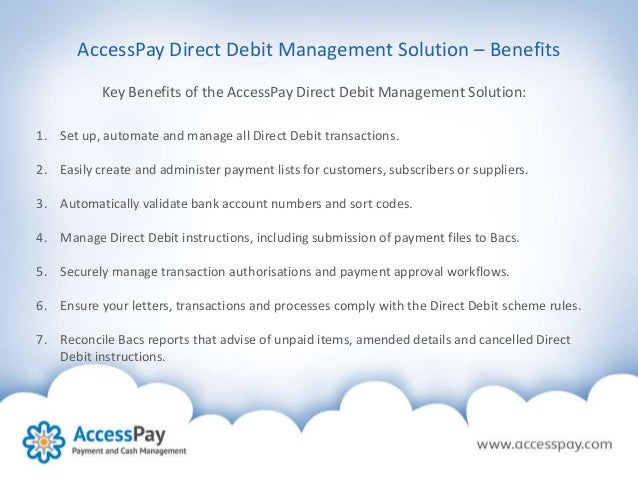 direct debit instruction codes