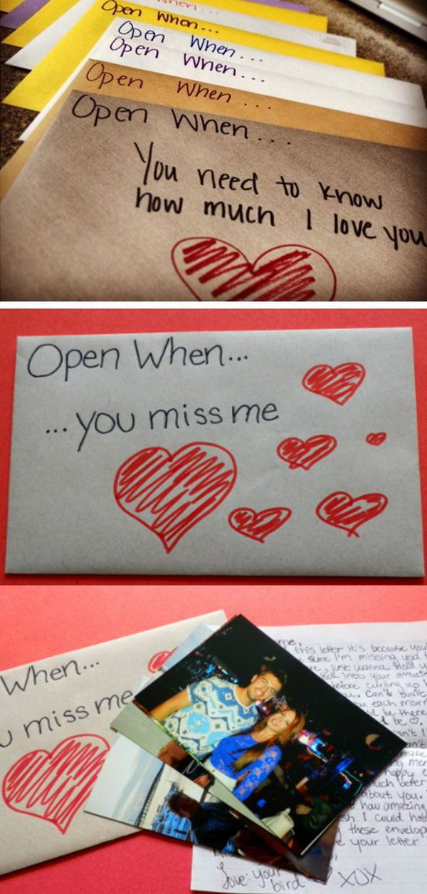 pinterest gifts for her open envelopes instructions