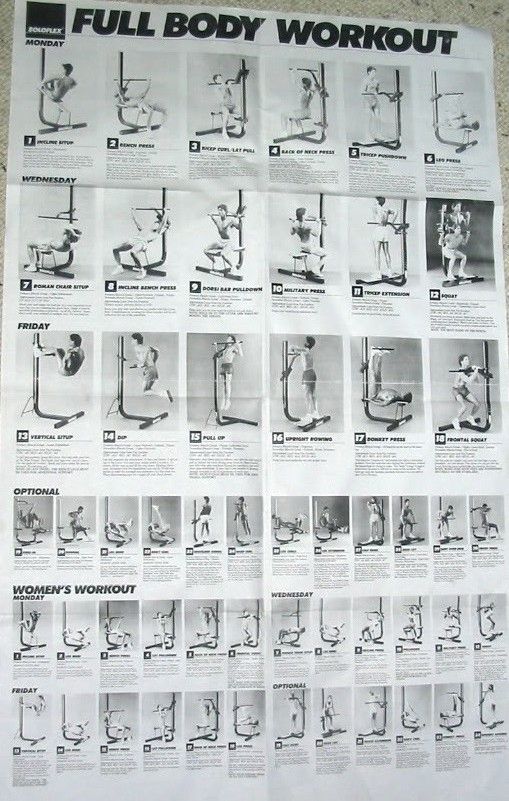 total gym workout instruction manual